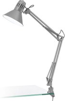 EGLO Firmo Tafellamp - Klemlamp - E27 - 73 cm - Zilver