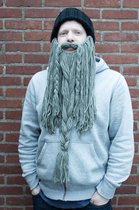 Baardmuts Barbarian Collection Roadie grijs lang