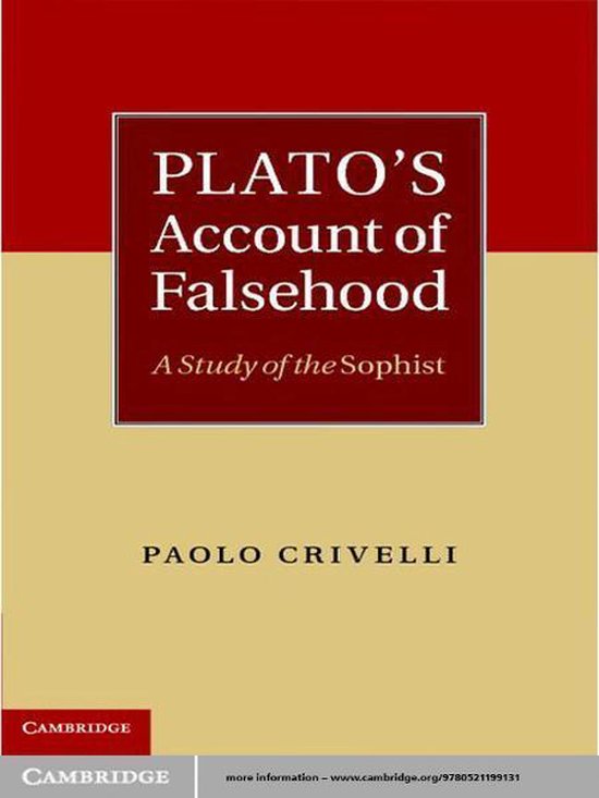 Plato's Account of Falsehood - cover