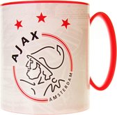 Ajax Mok - Wit/rood - 350 Ml