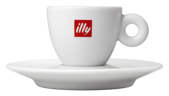 illy Espresso Kop en Schotel - 60 cl - 2 stuks | bol.com