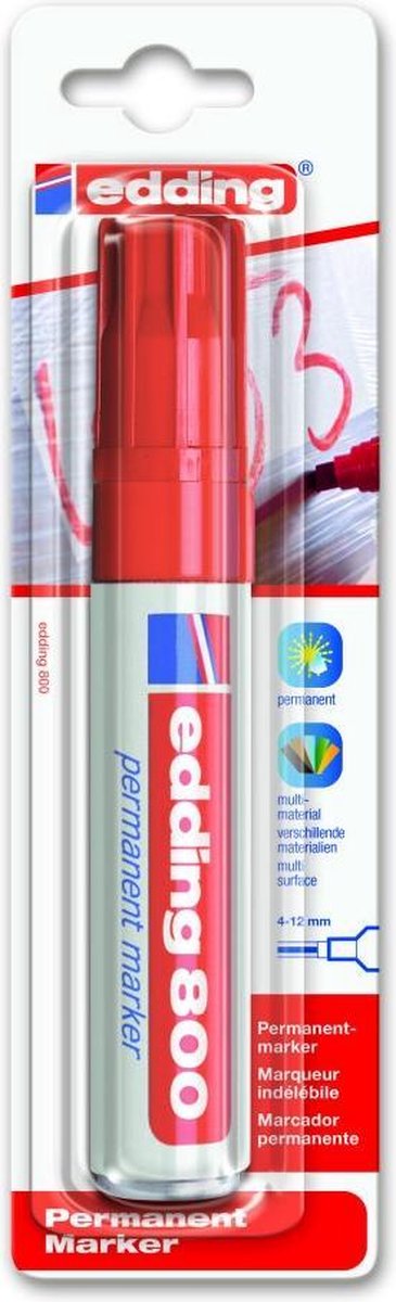 Viltstift edding 800 schuin 4-12mm rood