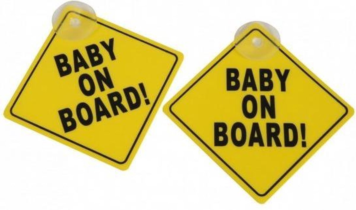 Baby Aan Board Bord 2x
