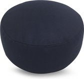 Meditation cushion, buckwheat filling - plain navy