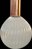 Mica Decorations - Bonita lamp input E14 - output E27 bal transparant - d12,5cm
