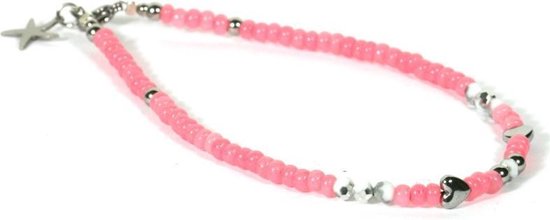 Bracelets de Bracelets de cheville roses - Ibiza - épaisseur 4mm - 25cm