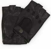Laimböck Whitsunday dames autohandschoenen met halve vingers - zwart - maat 8,5