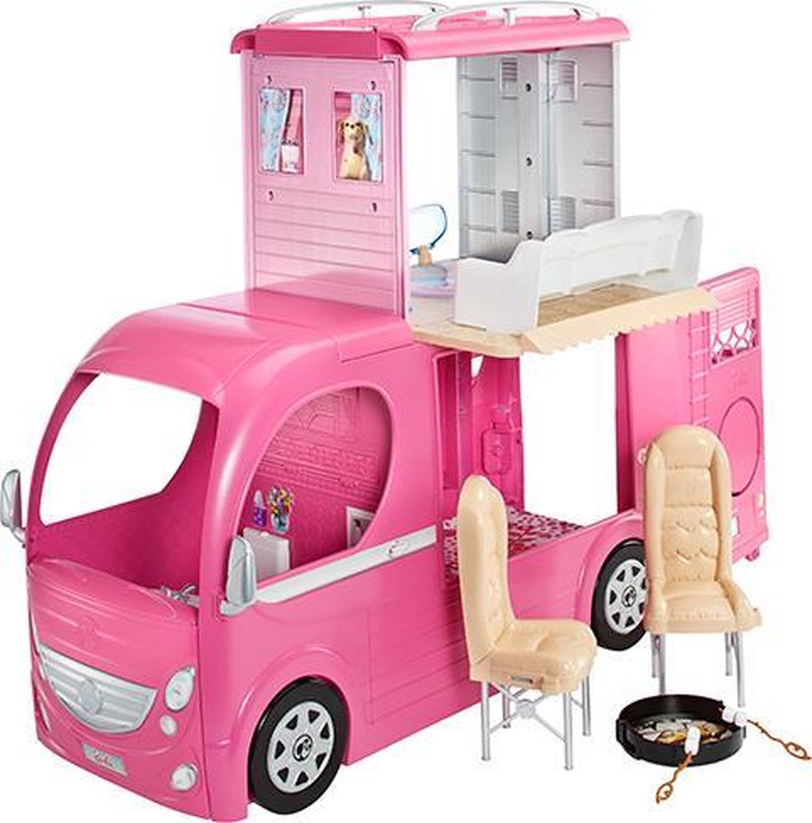 gebruiker Wafel ik klaag Barbie Glam Camper - Barbie camper | bol.com