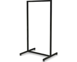 Solo - Kledingrek - Laag Model - Zwart - 60 cm breed
