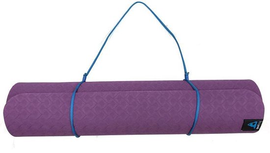 Sportbay Eco Deluxe - Fitnessmat / Yogamat - 183 x 61 cm - Burgundy van Sportbay — afbeelding 3