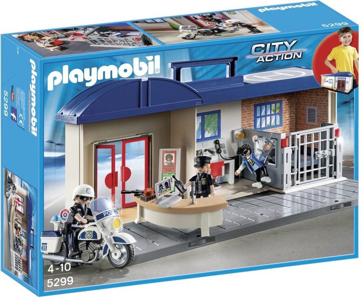 Bloemlezing pakket Kolonel Playmobil Meeneem Politiestation - 5299 | bol.com