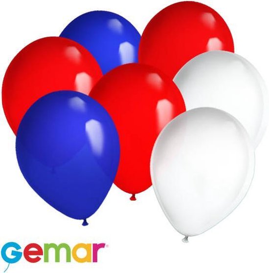 30x Ballonnen in Australische kleuren (Ook geschikt voor Helium)