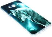 Wolf hoesje siliconen Geschikt voor Samsung Galaxy J7 (2016)