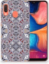GSM Hoesje Geschikt voor Samsung Galaxy A20e Design Flower Tiles