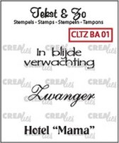 Crealies stempel Tekst&Zo Baby 1 (Nederlands) CLTZBA01