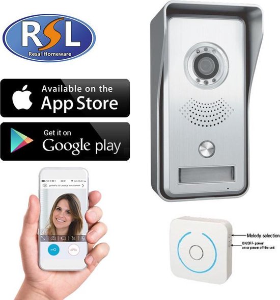 Interphone vidéo IP RSL Homeware Homeware RL-IP02C - Caméra avec vision  nocturne -... | bol