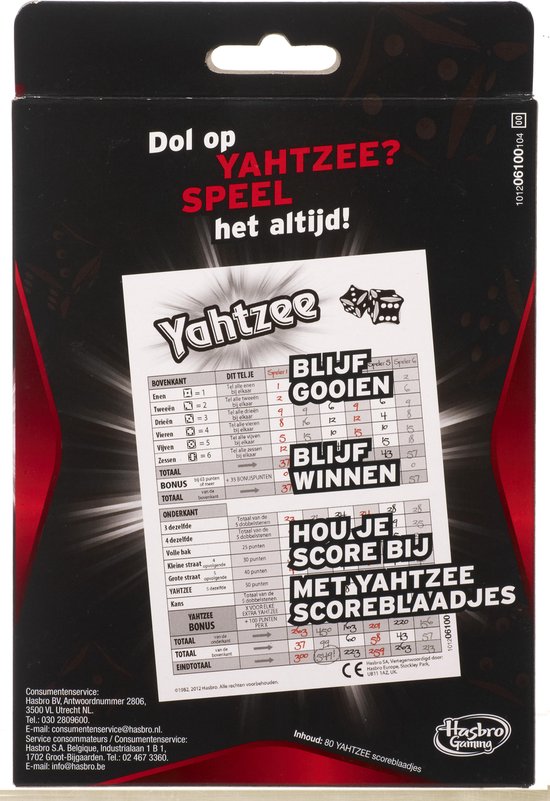 yahtzee scoreblok bol com