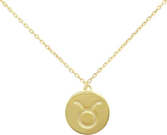 Fate Jewellery Ketting - Zodiac Collection - 925 Zilver - Goudkleurig verguld - 45cm