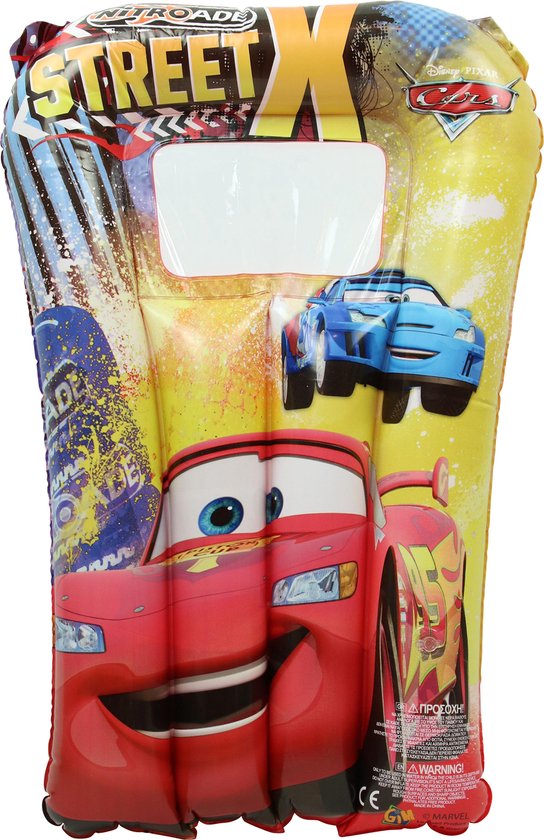 Cars - Street X - Nitroade - Opblaasbaar - Surfboard - Surfplank - 3 tot 6 jaar - 70 x 45 x 10 cm