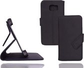 GUARD Lederen booktype hoes voor Samsung Galaxy S6 mat zwart