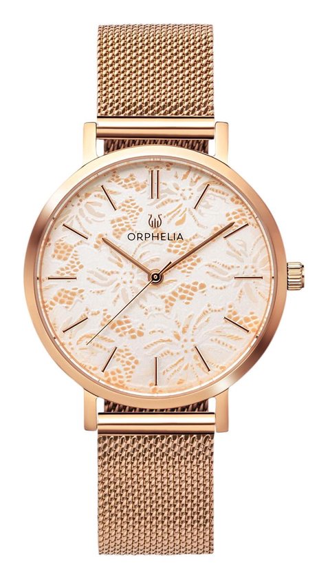 Orphelia Lace OR12805 Horloge - Staal - Rosékleurig - Ø 36 mm