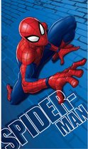 Spider Man Wall Strandlaken - 70x120 cm - Blauw