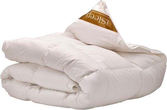 iSleep Gold Donzen Dekbed - 100% Ganzendons - Eenpersoons - 140x220 cm - Wit