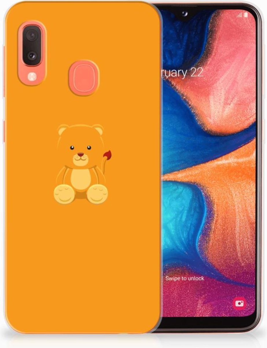 Samsung Galaxy A20e Telefoonhoesje met Naam Baby Beer
