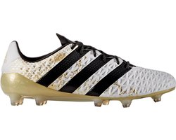 adidas ACE 16.1 FG Voetbalschoenen - Maat 41 1/3 - Mannen - wit/zwart/goud  | bol.com