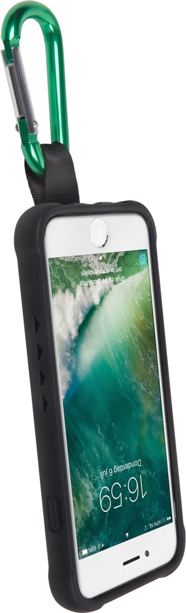 Gecko Covers Backcover Bounce iPhone SE (2020) / 8 / 7 / 6(s) hoesje - Zwart