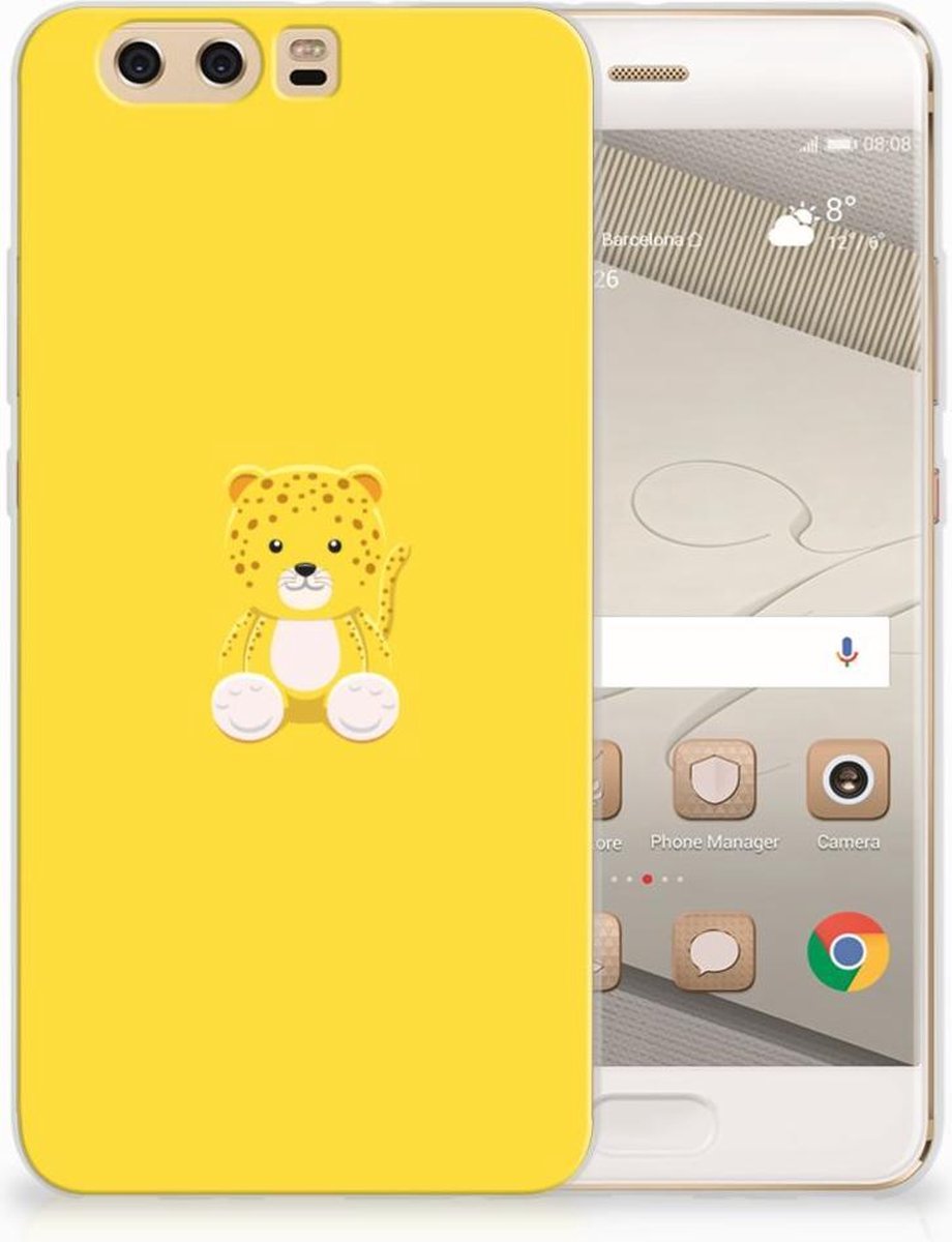 Huawei P10 Plus Telefoonhoesje met Naam Baby Leopard