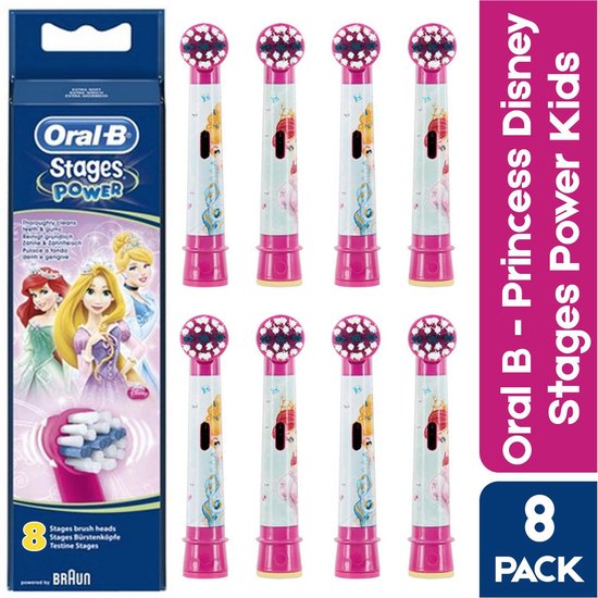 achter leerling in de buurt Oral B Stages Power kids - Disney Princess opzetborstels - 8 opzetborstels  -... | bol.com
