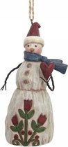 Jim Shore - Sneeuwpop met hart (hangend ornament) - Heartwood Creek - 11 cm.