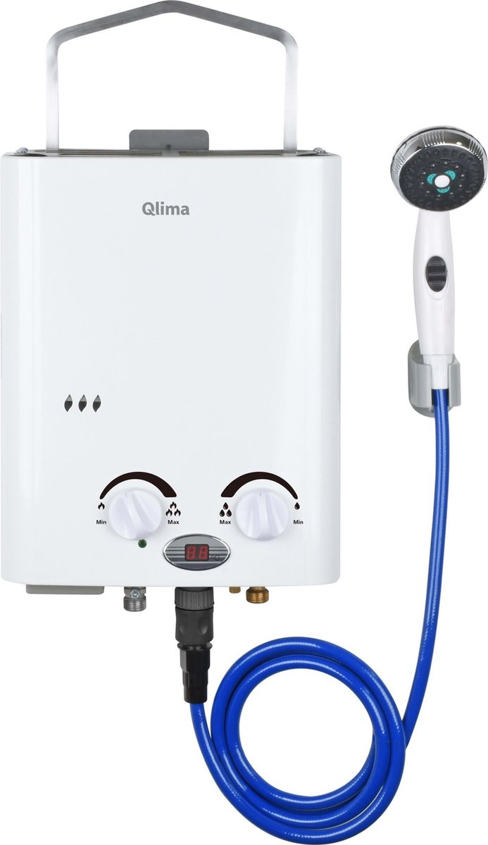 Qlima Gasboiler draagbaar PGWH 1010 wit