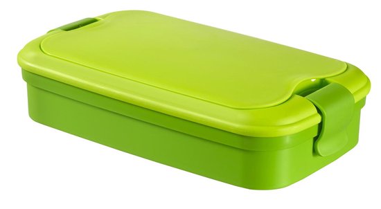 behalve voor bevind zich bagage Curver Lunch&Go - Vershouddoos - Lunchbox - Inclusief Bestek - 2/3  Compartimenten - Groen | bol.com