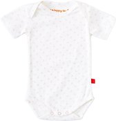 Little Label Unisex Rompertje - pink achors on off white - Maat 62/68