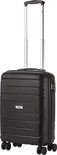TravelZ Big Bars Handbagagekoffer - 55x35x20cm - TSA-slot - IATA Standaard - Zwart
