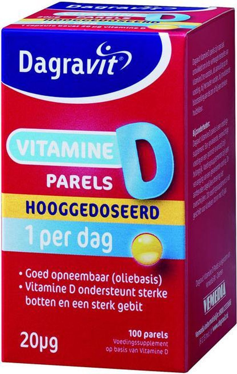 Piket Wie Krankzinnigheid Dagravit Vit.D Pearls 800 iu - 100 stuks - Voedingssupplement | bol.com