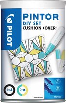 Pilot Pintor - Set DIY Cushion Cover - gemixte kleuren - fijne en brede punt.