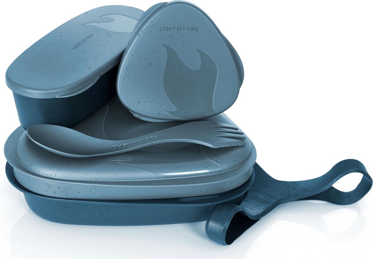 Light My Fire Mealkit, Blauw, Polypropyleen (PP), Thermoplastische elastomeer (TPE), 1 persoon/personen, 0,9 l, 1 stuk(s), 260 ml