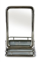 Rivièra Maison - Aix en Provence Mirror 44x28 cm - Zilver - Aluminium; Glas; Roestvrij Staal
