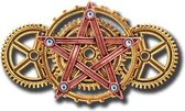 Engineerium Steampunk Penta Meridia Brooche‎‎