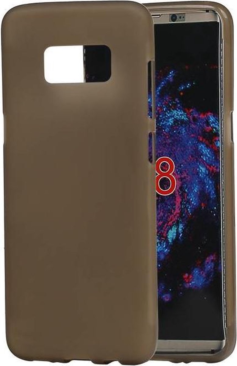 BestCases.nl Samsung Galaxy S8 TPU back case hoesje transparant Grijs