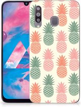 Siliconen Case Geschikt voor Geschikt voor Samsung Galaxy M30 Ananas
