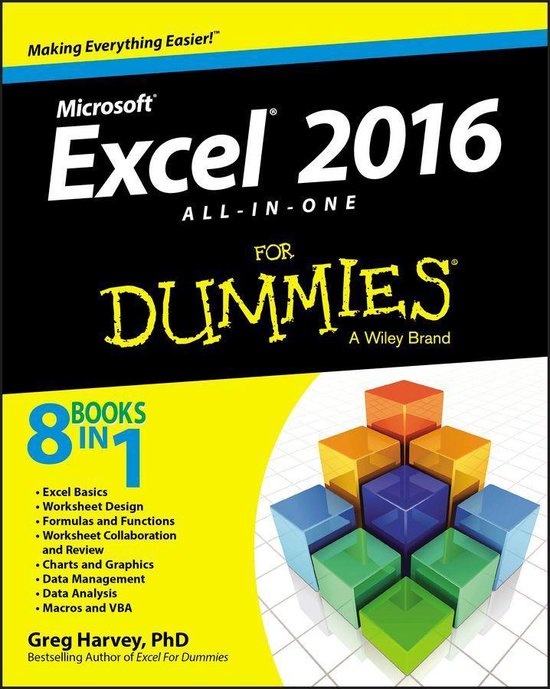 Excel 2016 All-in-One For Dummies - cover