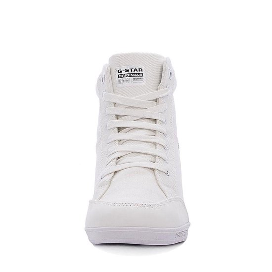 Ingang Joseph Banks Renovatie G-Star Wedge Sneakers Model New Labour Wedge Kleur: Wit Maat: 37 | bol.com