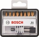 Bosch - Jeu d'embouts Robust Line 8 + 1 pièces S Max Grip 25 mm, 8 + 1 pièce