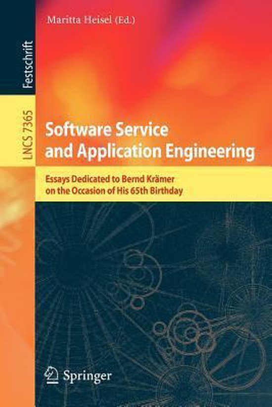 Software Service and Application Engineering - cover