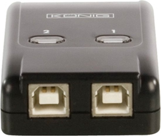 König CMP-USBSW4 interface hub 480 Mbit/s Zwart