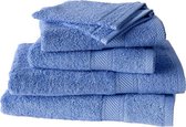 De Witte Lietaer  Hélène  –  Washandjes, badhanddoeken & douchelakens - Azuur blauw - Set van 6